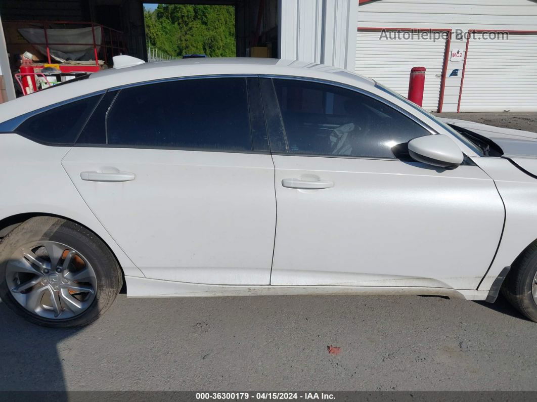 2019 Honda Accord Lx White vin: 1HGCV1F12KA079089