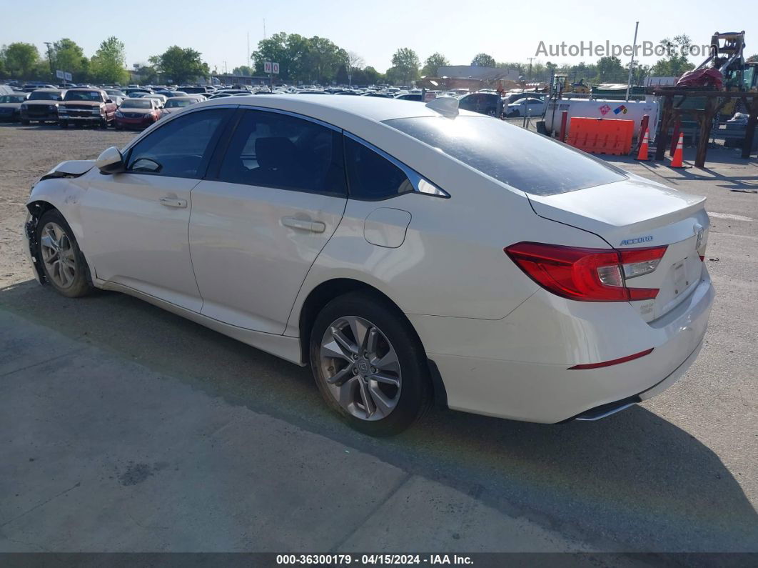 2019 Honda Accord Lx White vin: 1HGCV1F12KA079089