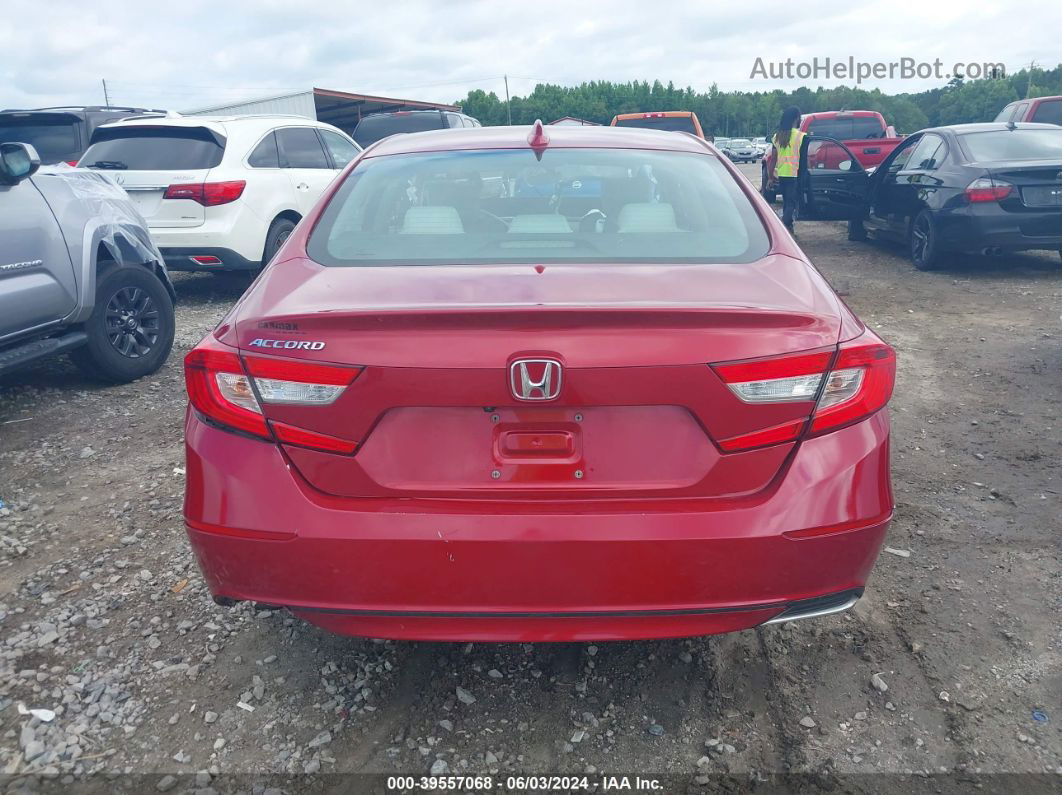 2019 Honda Accord Lx Red vin: 1HGCV1F12KA096507