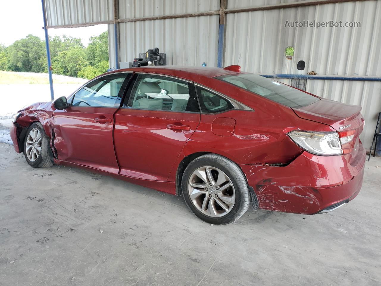 2019 Honda Accord Lx Red vin: 1HGCV1F12KA115105