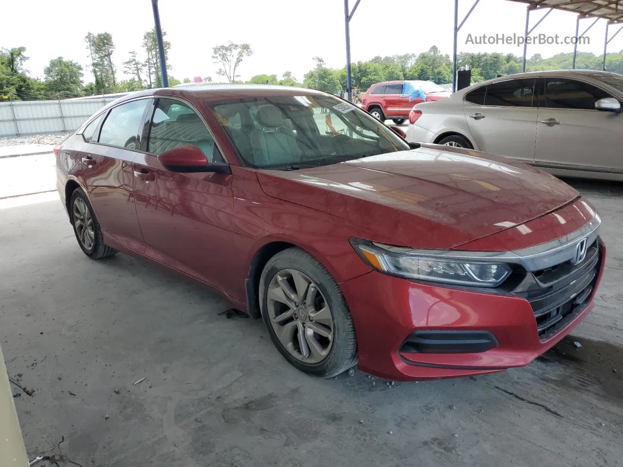 2019 Honda Accord Lx Red vin: 1HGCV1F12KA115105