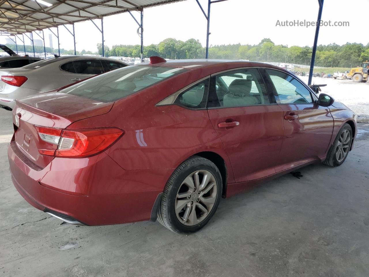 2019 Honda Accord Lx Red vin: 1HGCV1F12KA115105