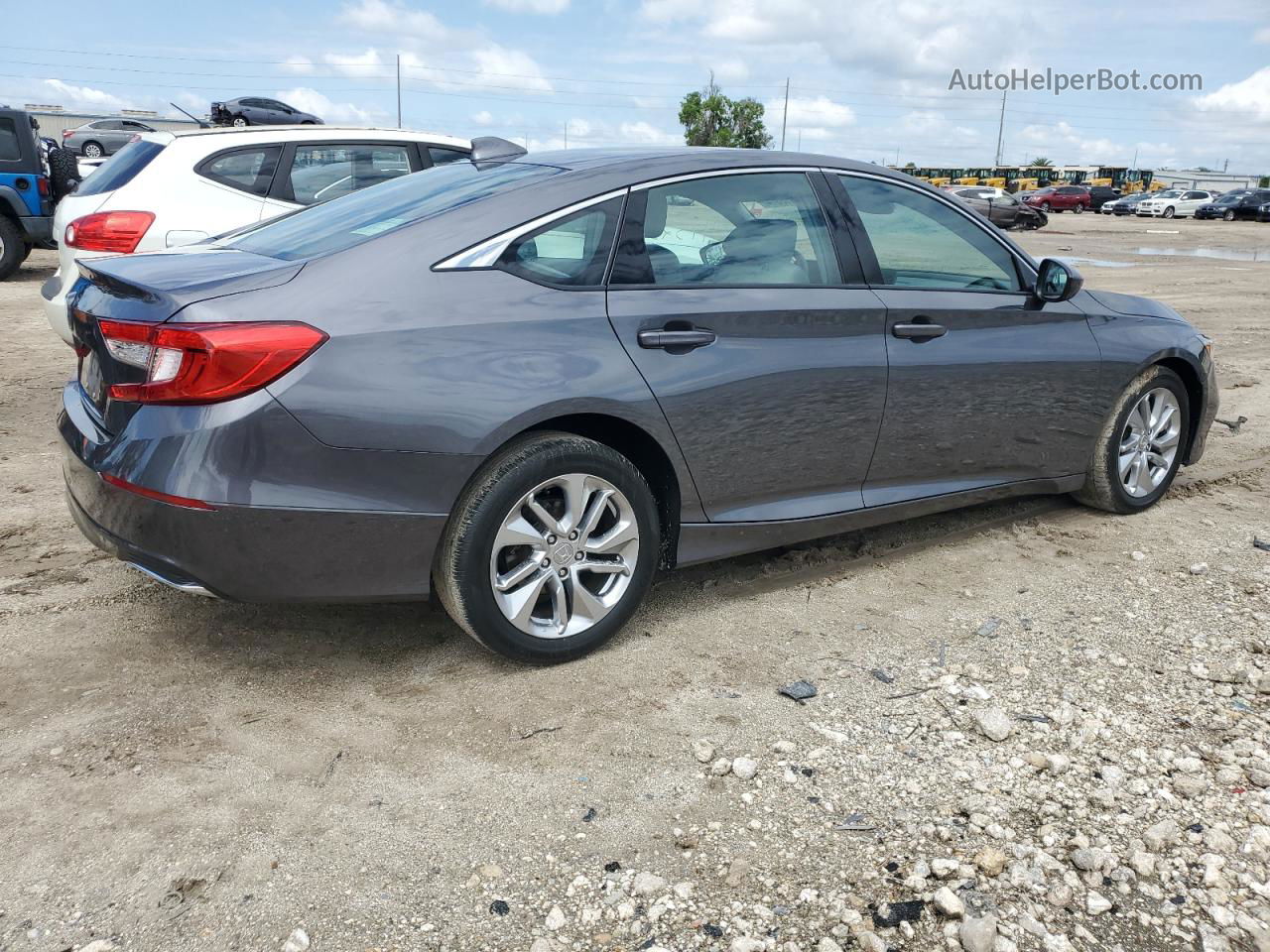 2019 Honda Accord Lx Gray vin: 1HGCV1F12KA126959