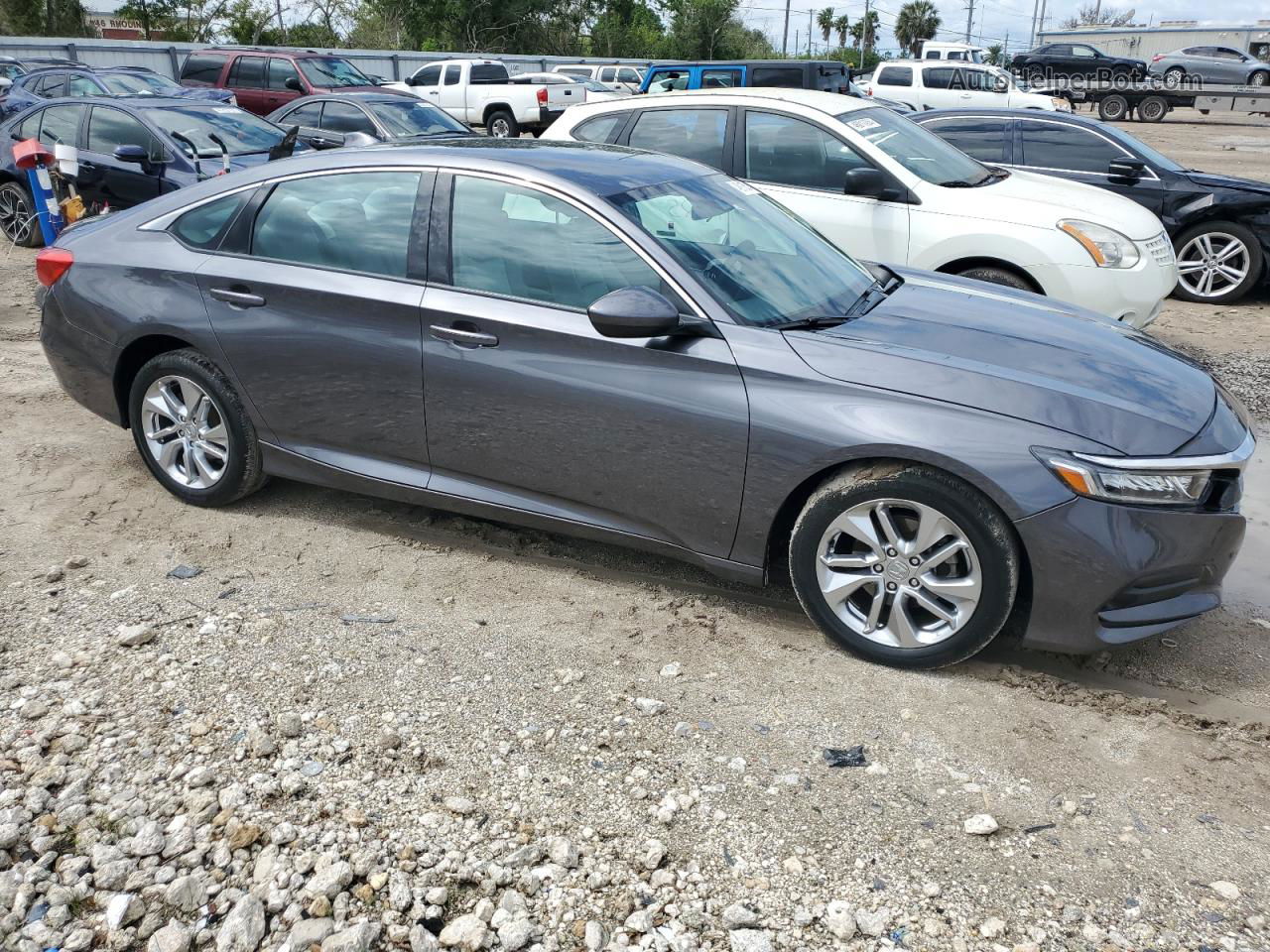 2019 Honda Accord Lx Gray vin: 1HGCV1F12KA126959