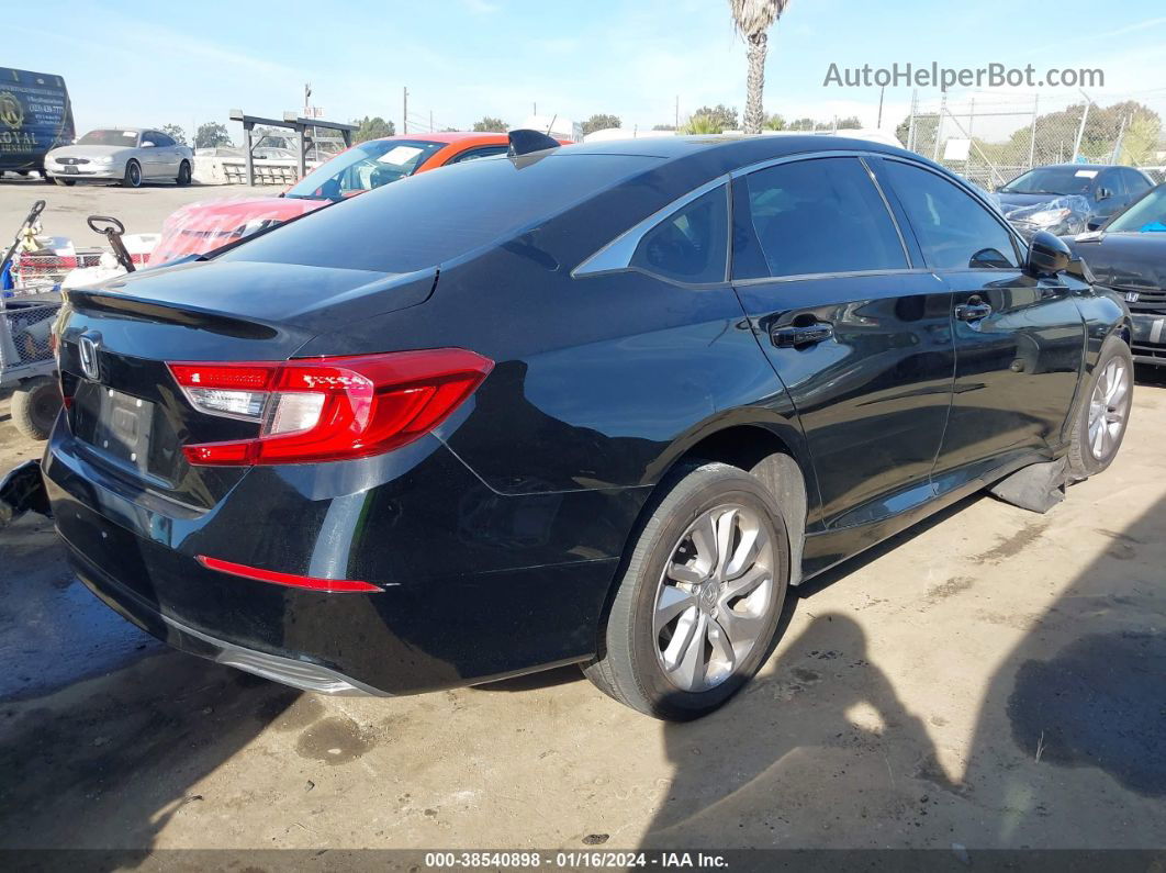 2019 Honda Accord Lx Black vin: 1HGCV1F12KA132437