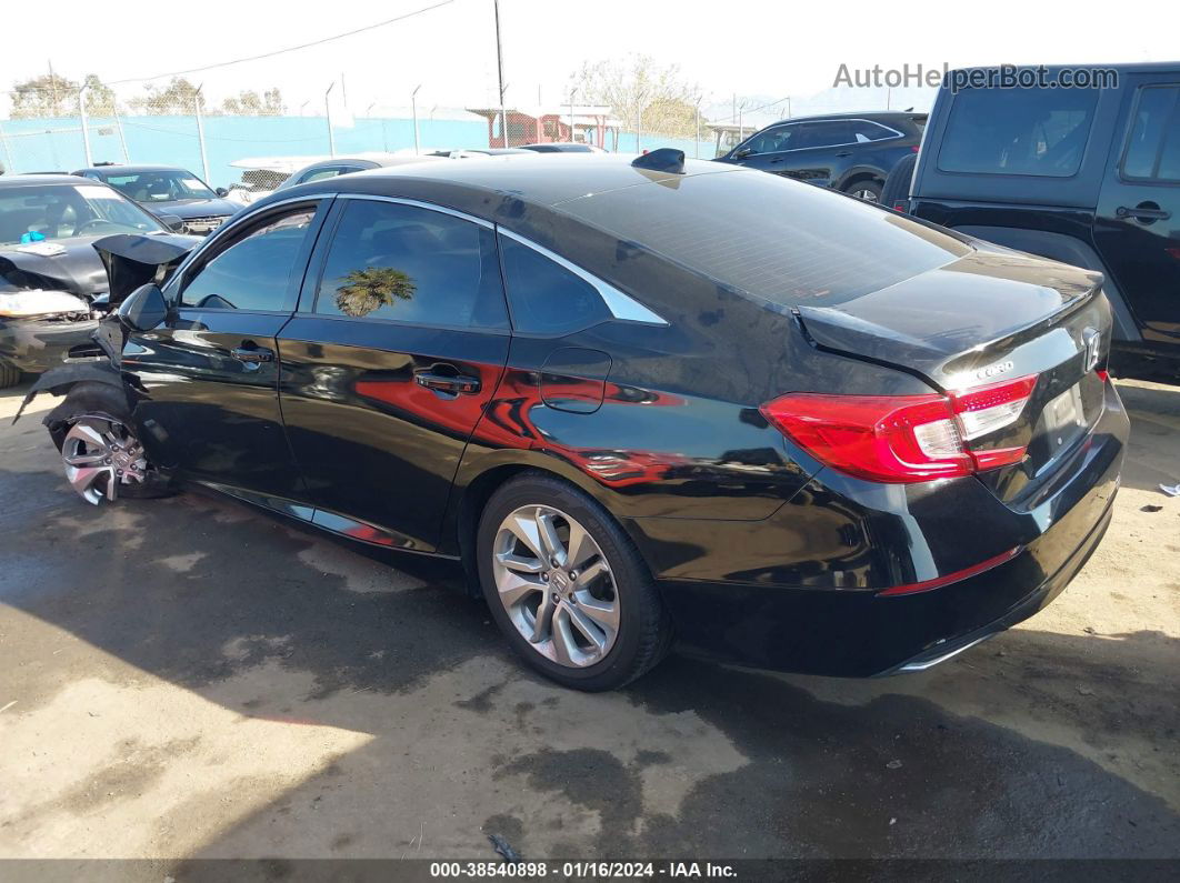 2019 Honda Accord Lx Black vin: 1HGCV1F12KA132437