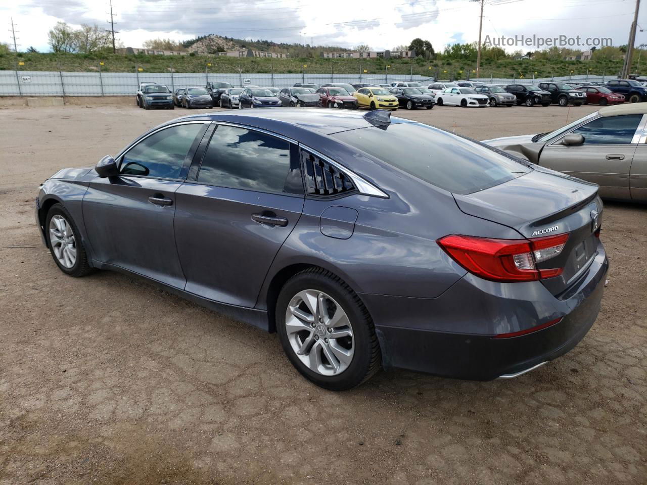 2019 Honda Accord Lx Gray vin: 1HGCV1F12KA144586