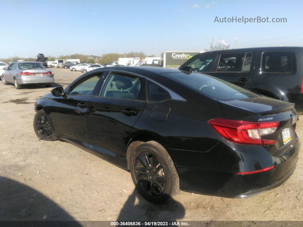 2019 Honda Accord Sedan Lx 1.5t Black vin: 1HGCV1F12KA172551