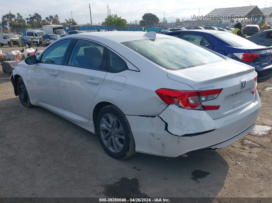 2020 Honda Accord Lx White vin: 1HGCV1F12LA092958