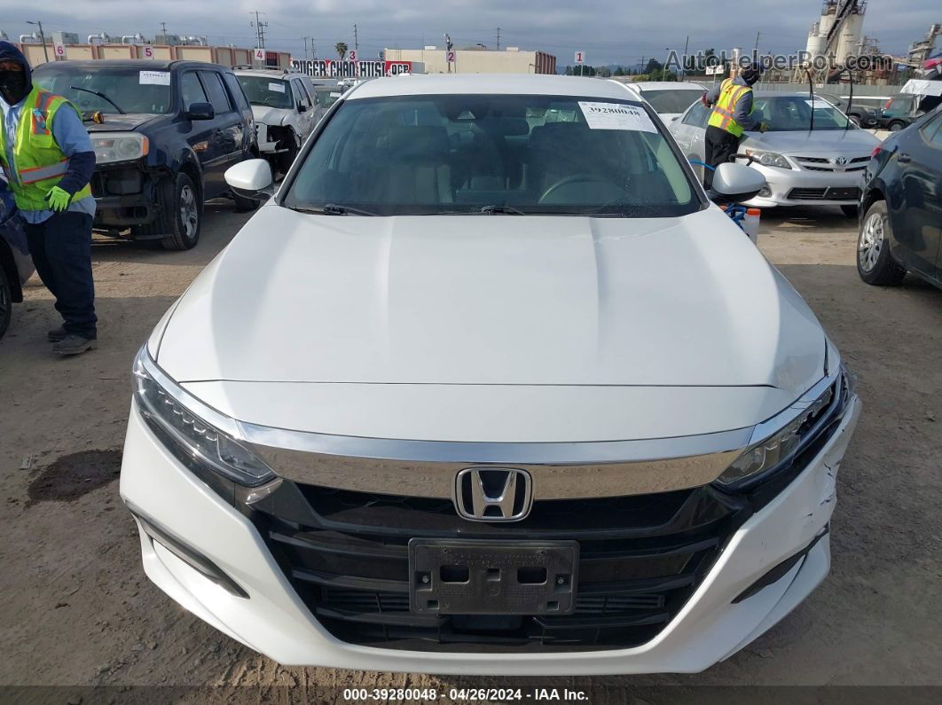 2020 Honda Accord Lx White vin: 1HGCV1F12LA092958