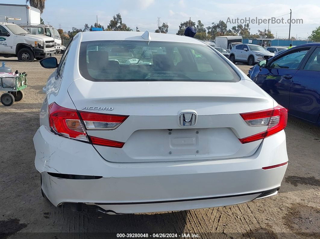 2020 Honda Accord Lx White vin: 1HGCV1F12LA092958