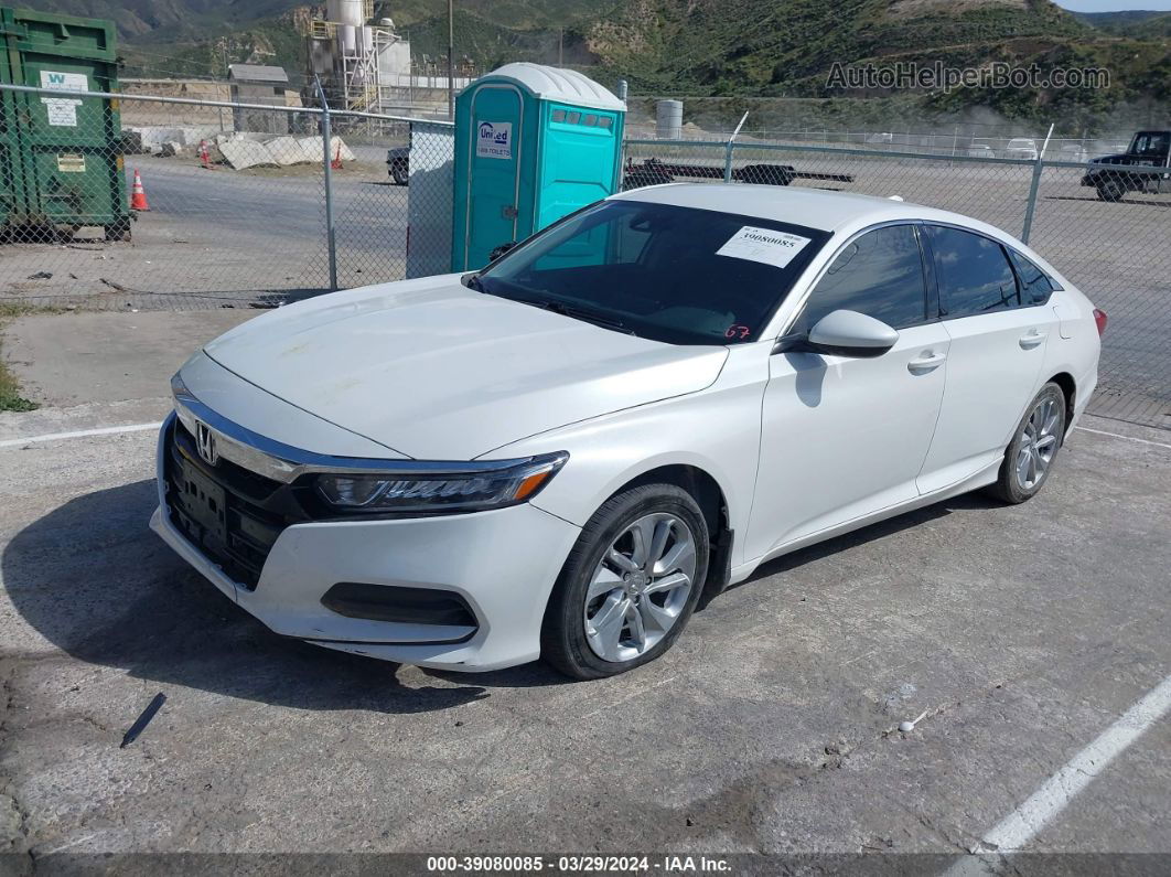 2020 Honda Accord Lx White vin: 1HGCV1F12LA130642