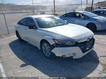 2020 Honda Accord Lx White vin: 1HGCV1F12LA130642