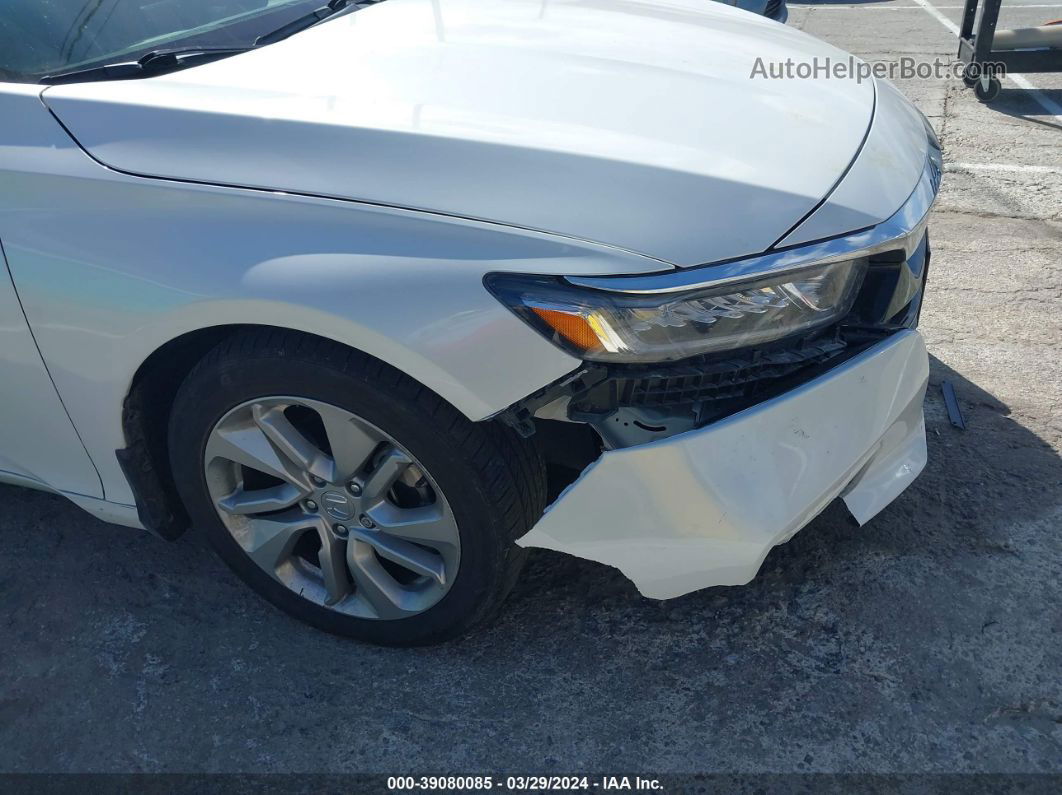 2020 Honda Accord Lx White vin: 1HGCV1F12LA130642