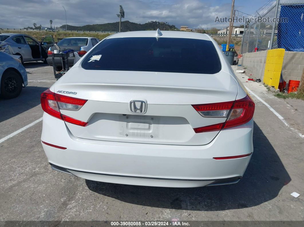 2020 Honda Accord Lx White vin: 1HGCV1F12LA130642