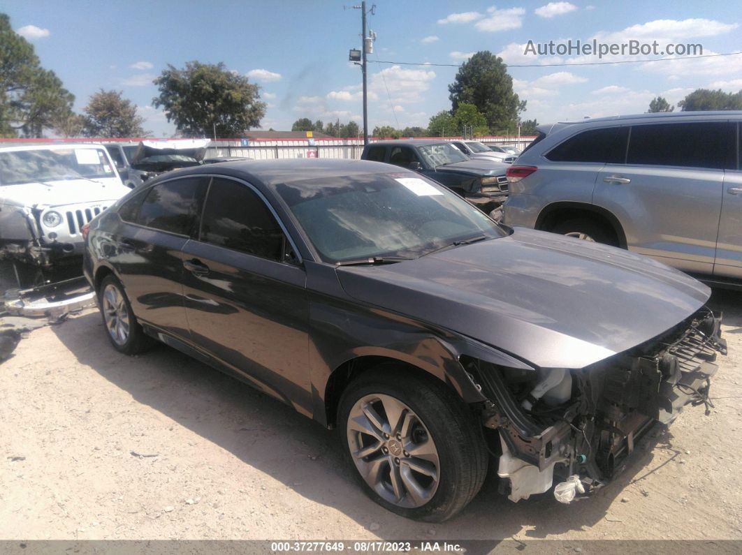 2018 Honda Accord Sedan Lx 1.5t Gray vin: 1HGCV1F13JA032653