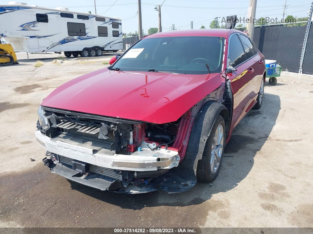 2018 Honda Accord Sedan Lx 1.5t Red vin: 1HGCV1F13JA035116