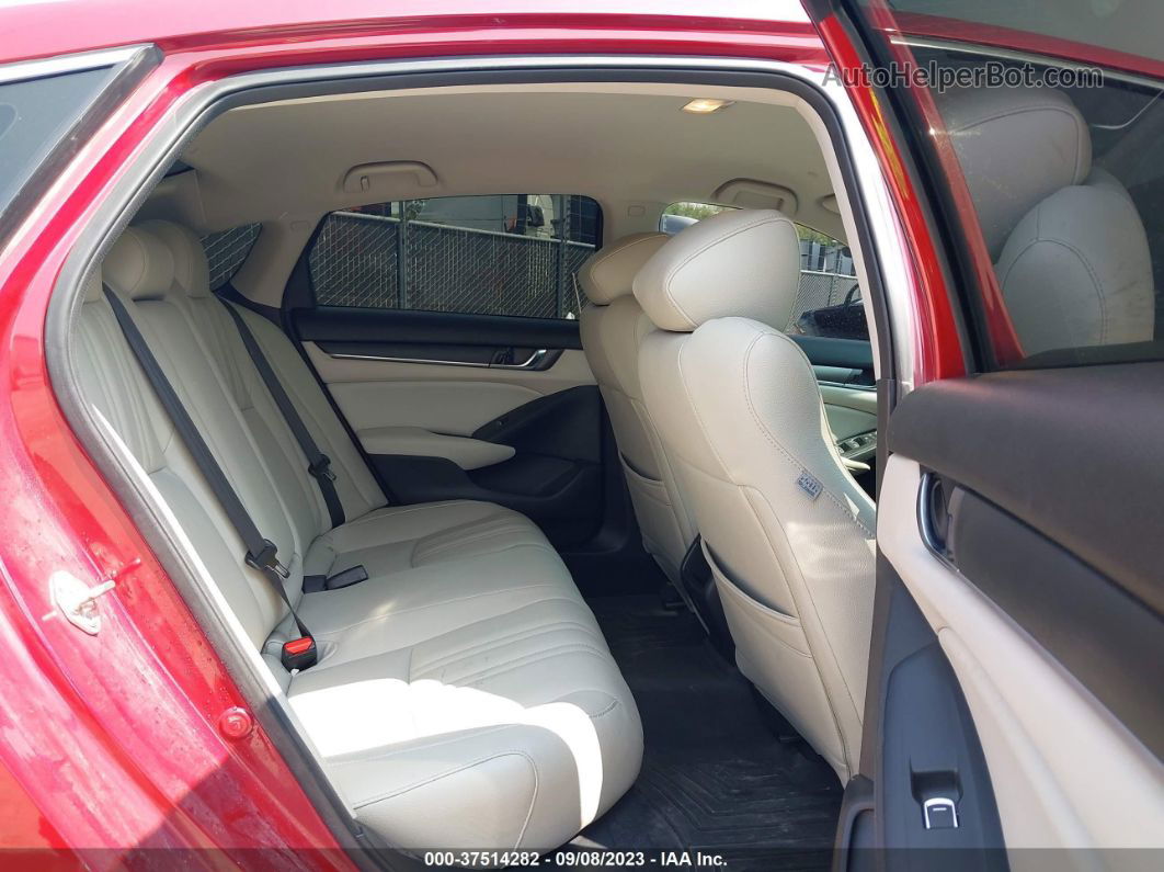 2018 Honda Accord Sedan Lx 1.5t Red vin: 1HGCV1F13JA035116