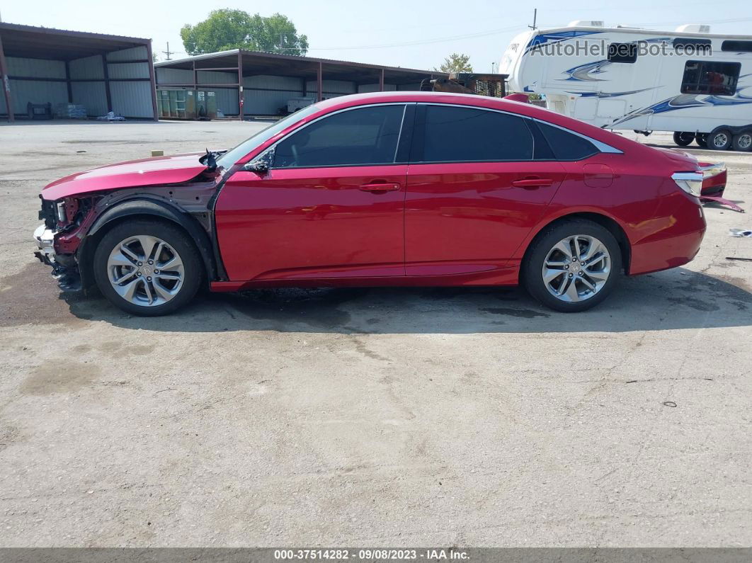 2018 Honda Accord Sedan Lx 1.5t Red vin: 1HGCV1F13JA035116