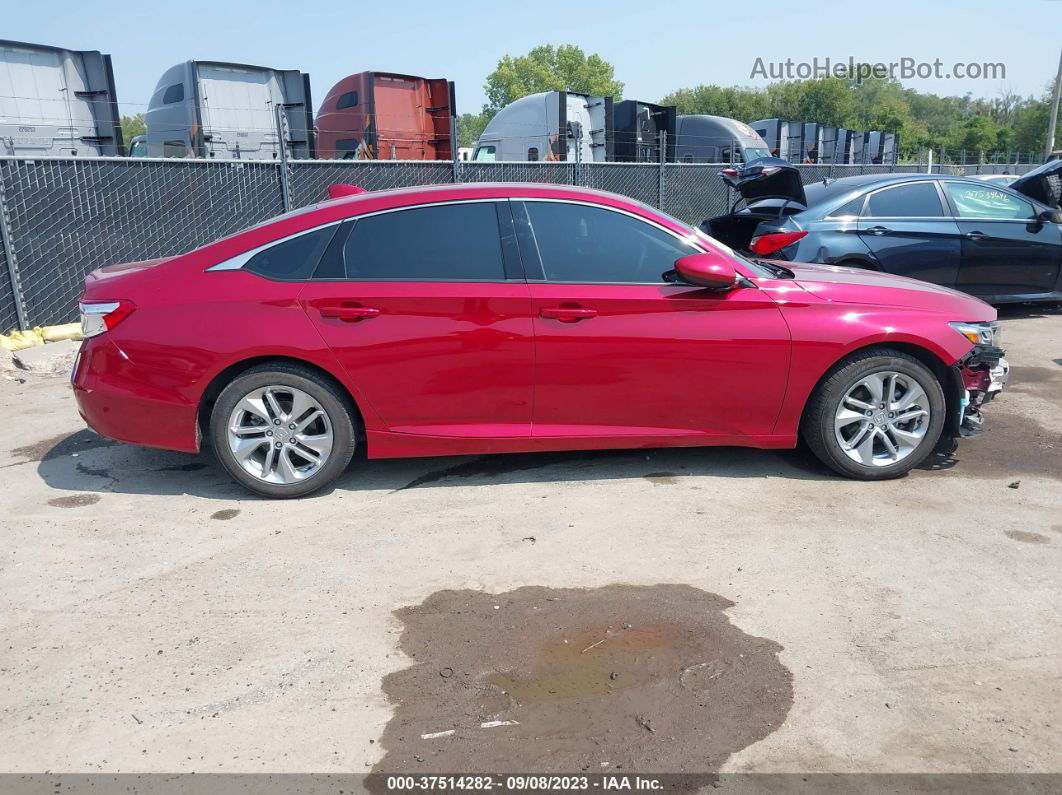 2018 Honda Accord Sedan Lx 1.5t Red vin: 1HGCV1F13JA035116