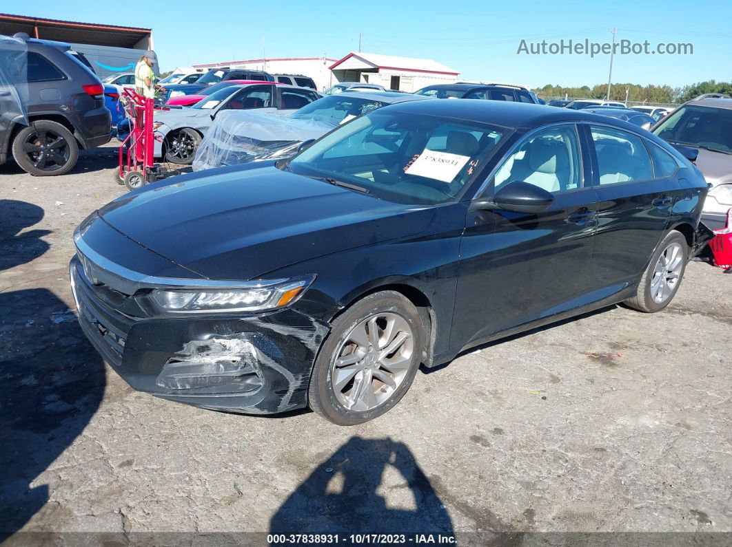 2018 Honda Accord Lx Black vin: 1HGCV1F13JA057083