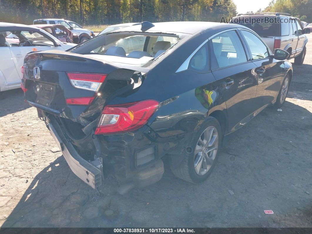 2018 Honda Accord Lx Black vin: 1HGCV1F13JA057083