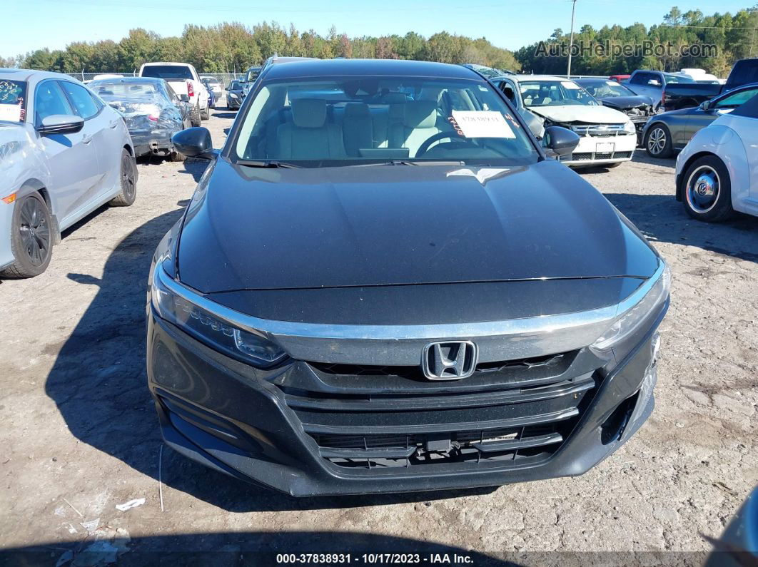 2018 Honda Accord Lx Black vin: 1HGCV1F13JA057083