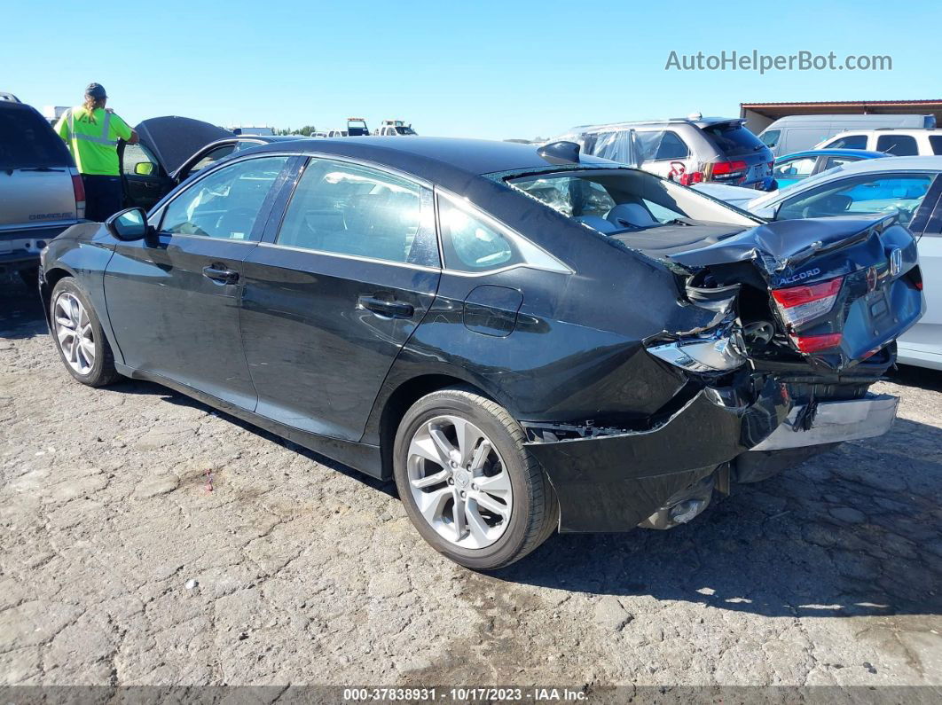 2018 Honda Accord Lx Black vin: 1HGCV1F13JA057083