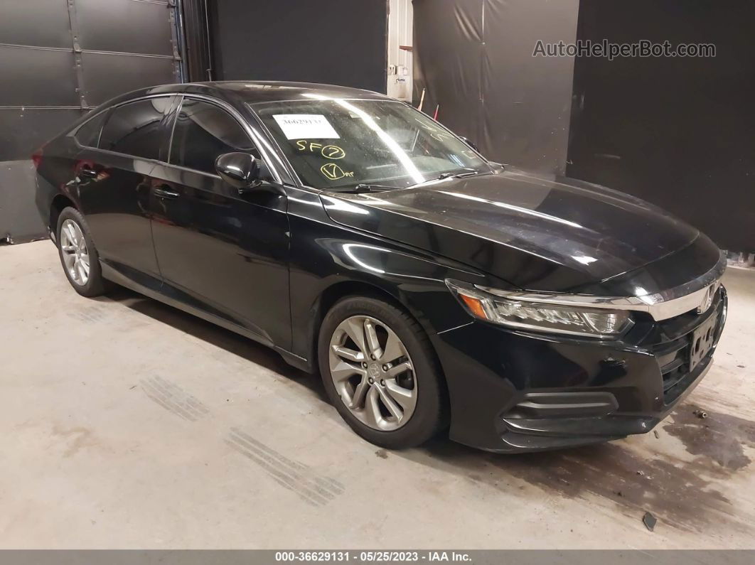 2018 Honda Accord Sedan Lx 1.5t Black vin: 1HGCV1F13JA058248