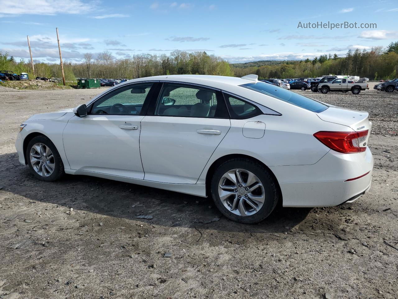 2018 Honda Accord Lx White vin: 1HGCV1F13JA145163