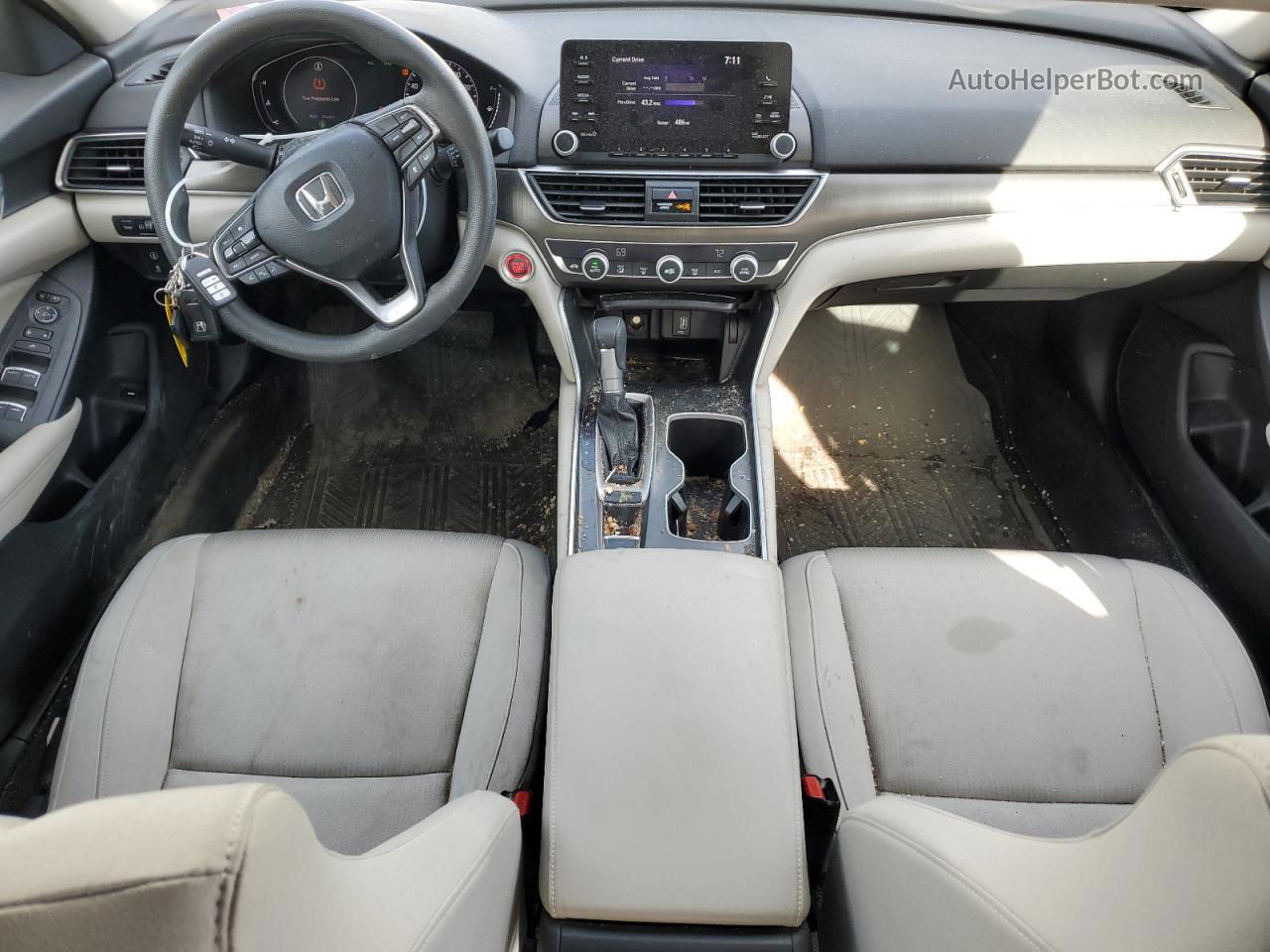 2018 Honda Accord Lx White vin: 1HGCV1F13JA145163