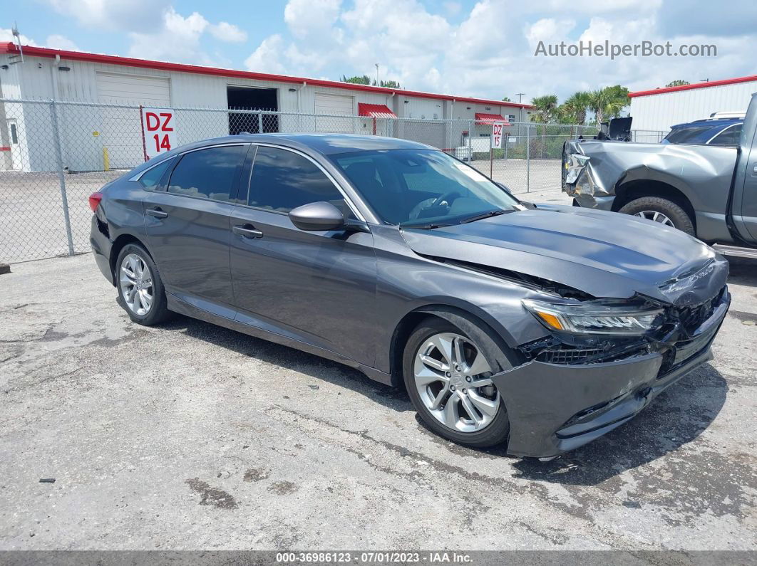 2018 Honda Accord Sedan Lx 1.5t Gray vin: 1HGCV1F13JA167194