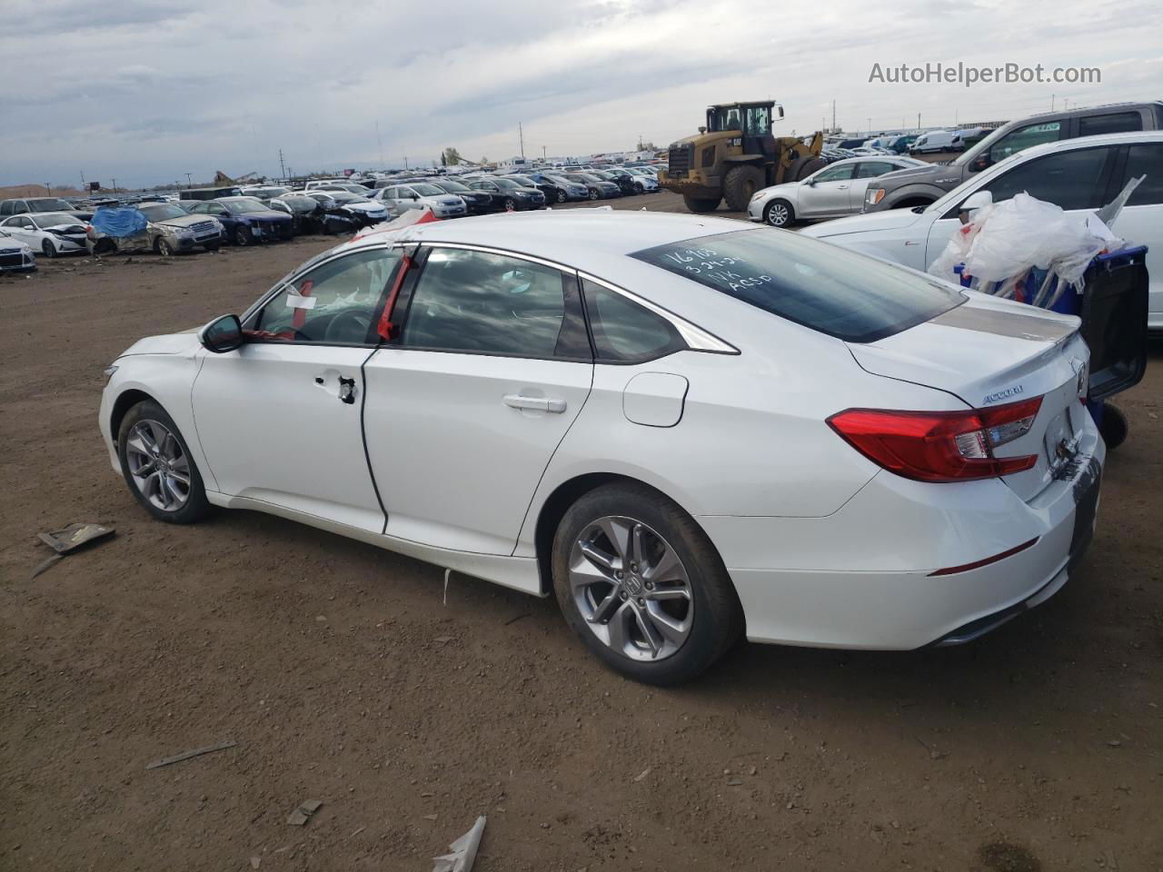 2018 Honda Accord Lx White vin: 1HGCV1F13JA177031