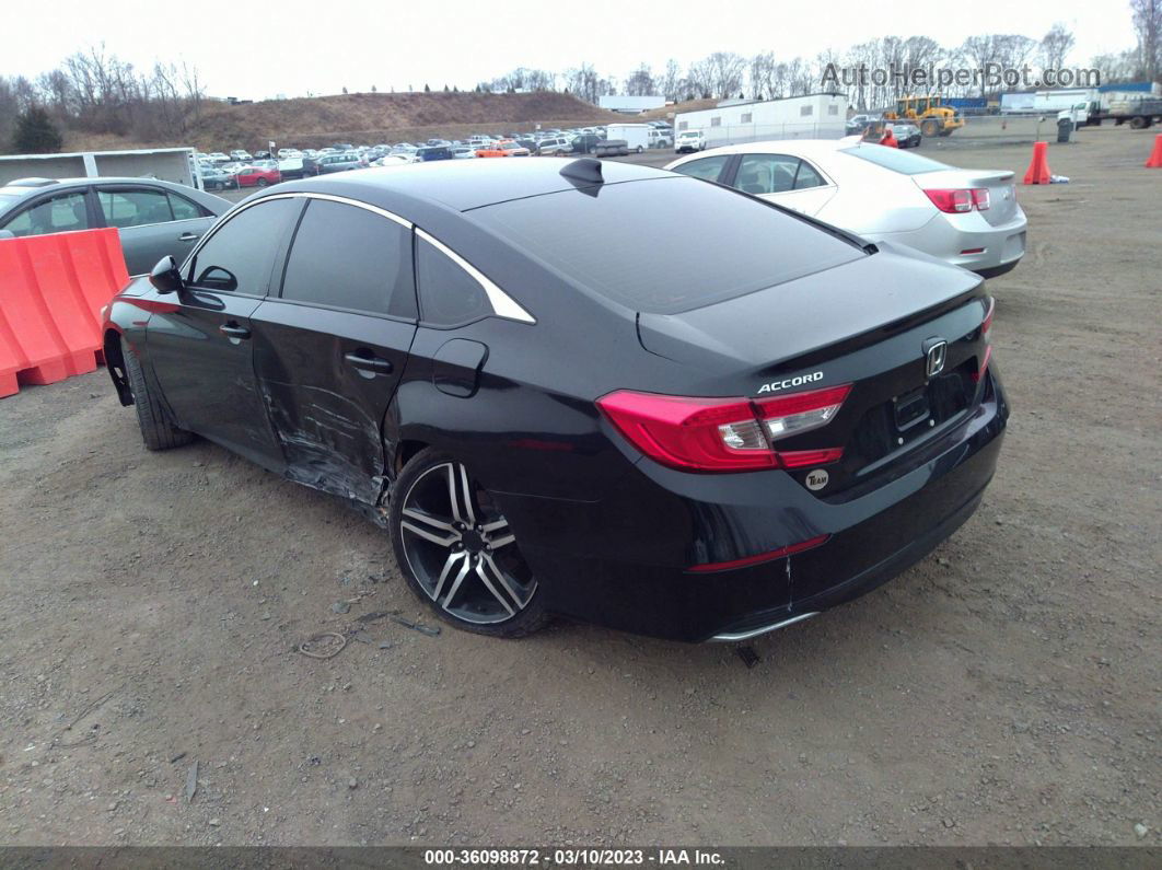 2018 Honda Accord Sedan Lx 1.5t Black vin: 1HGCV1F13JA247871