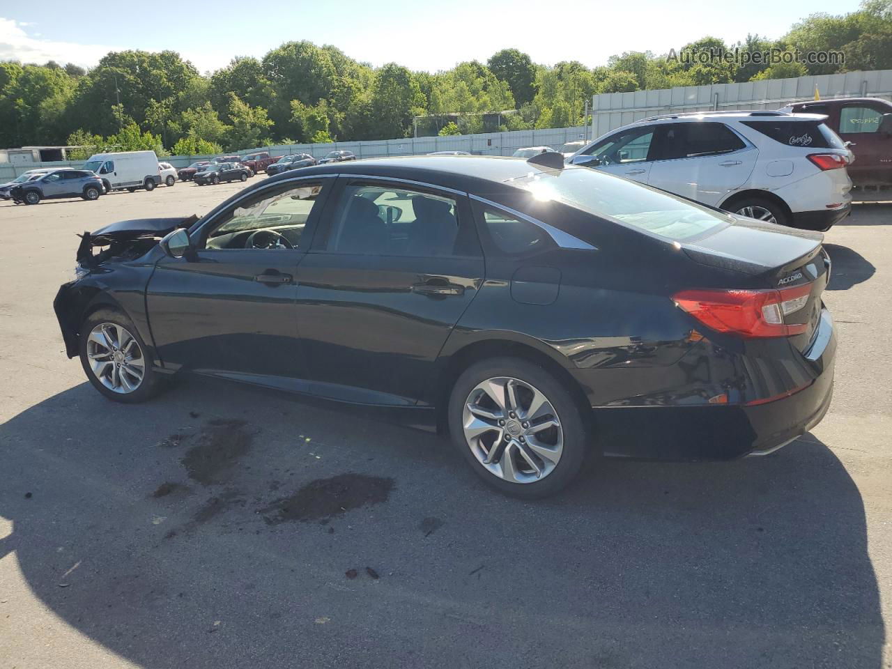 2019 Honda Accord Lx Black vin: 1HGCV1F13KA016017