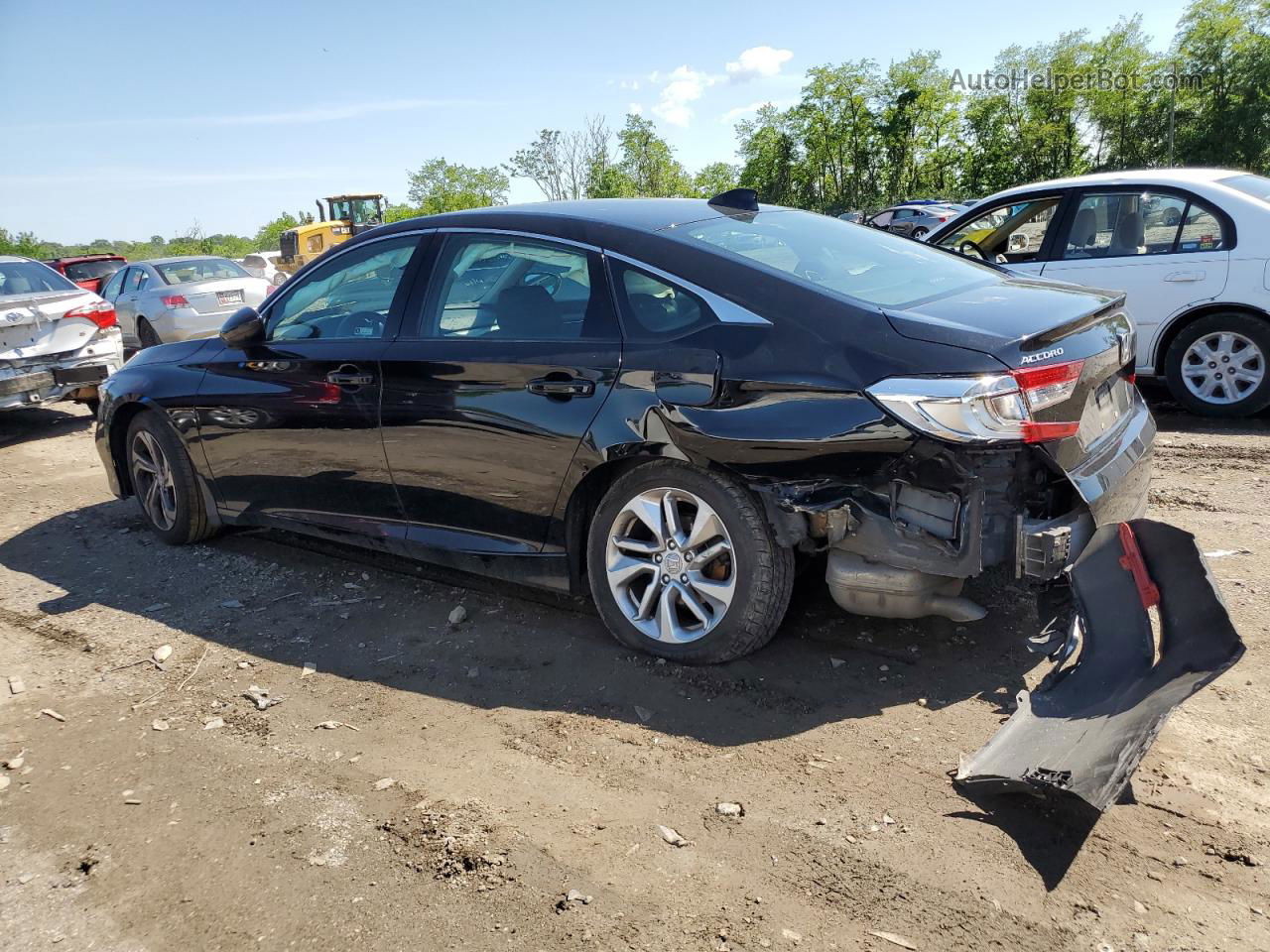 2019 Honda Accord Lx Black vin: 1HGCV1F13KA033657