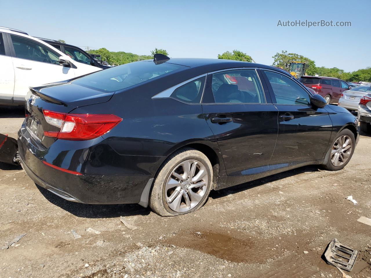 2019 Honda Accord Lx Black vin: 1HGCV1F13KA033657