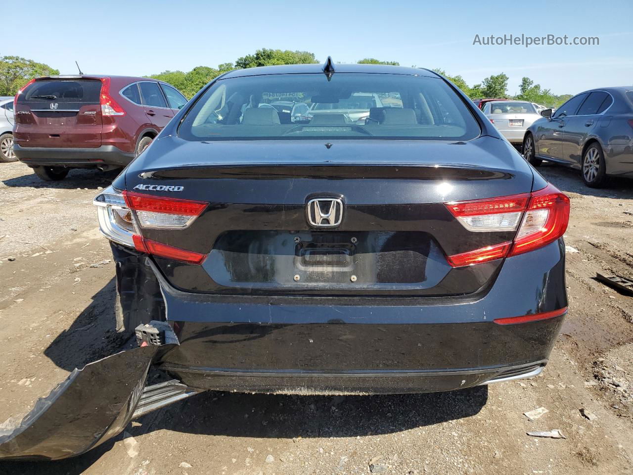 2019 Honda Accord Lx Black vin: 1HGCV1F13KA033657