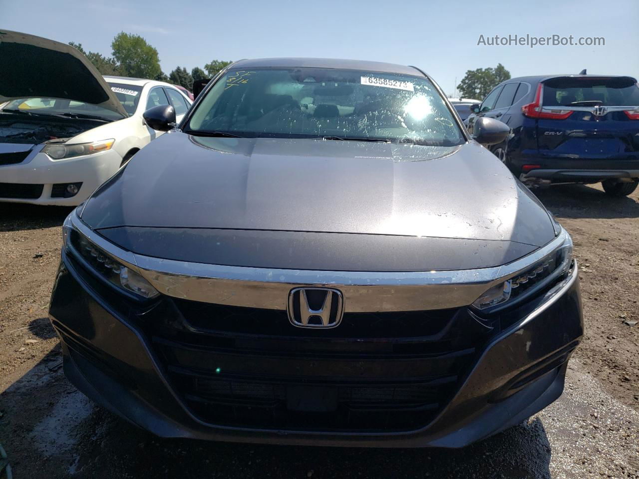 2019 Honda Accord Lx Gray vin: 1HGCV1F13KA034372