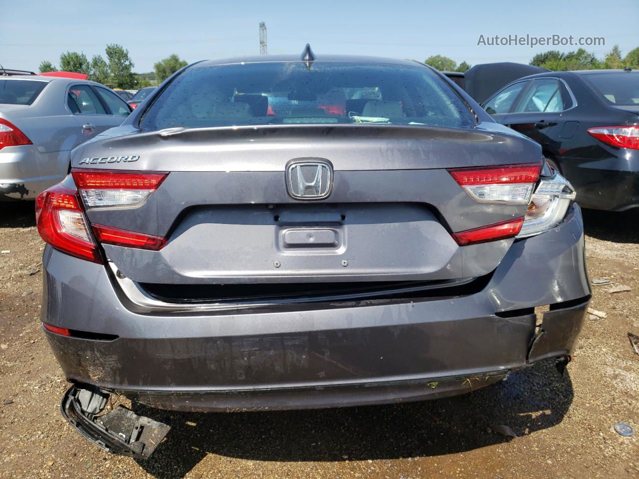 2019 Honda Accord Lx Gray vin: 1HGCV1F13KA034372