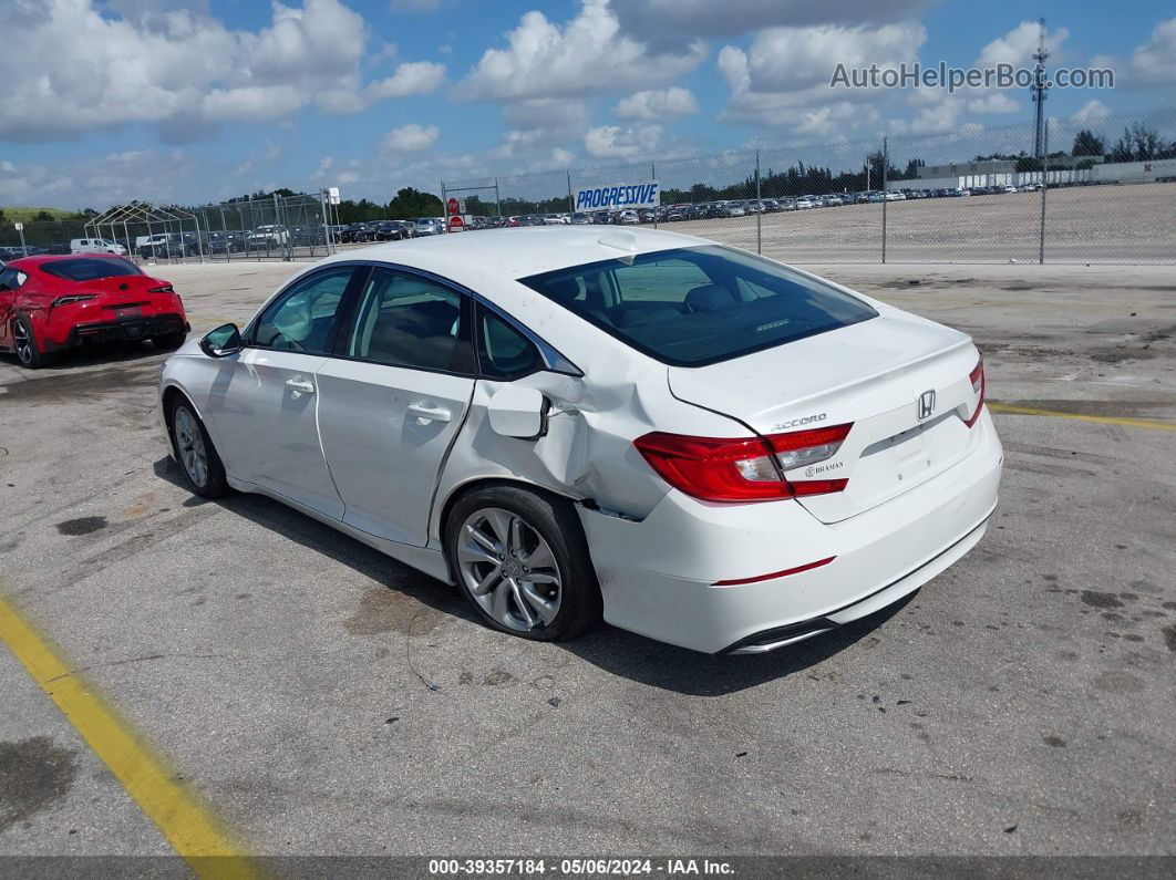 2019 Honda Accord Lx White vin: 1HGCV1F13KA067663