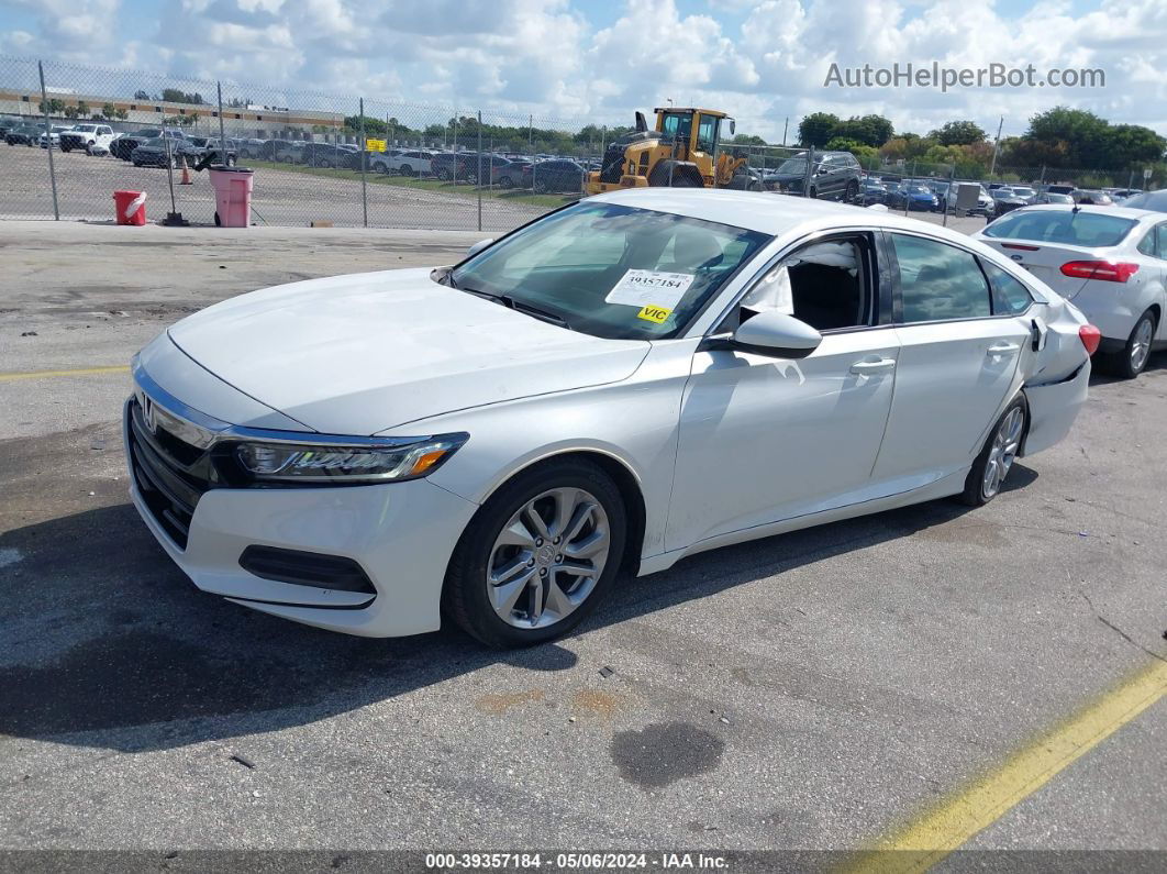 2019 Honda Accord Lx White vin: 1HGCV1F13KA067663