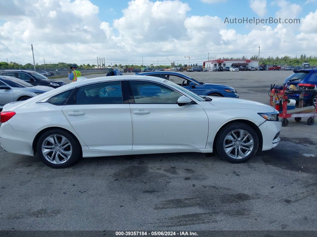 2019 Honda Accord Lx White vin: 1HGCV1F13KA067663