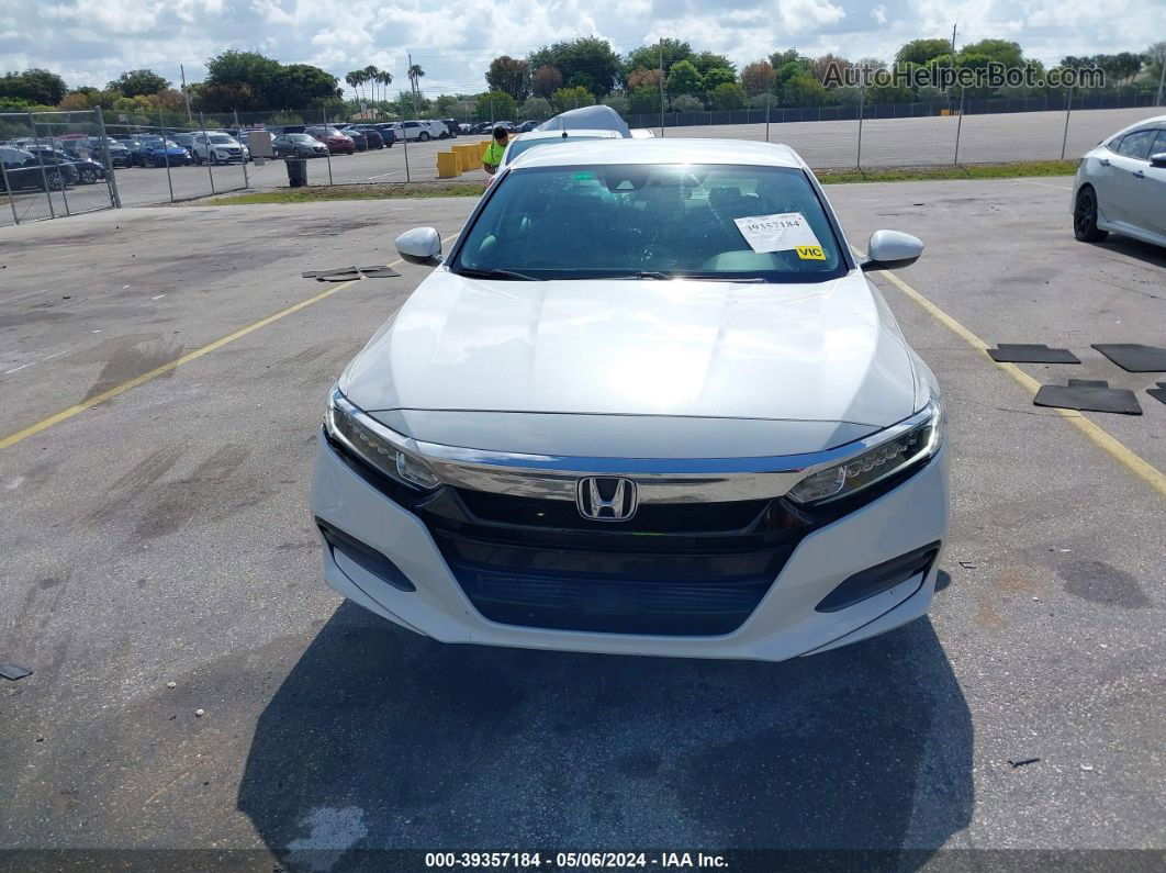 2019 Honda Accord Lx White vin: 1HGCV1F13KA067663