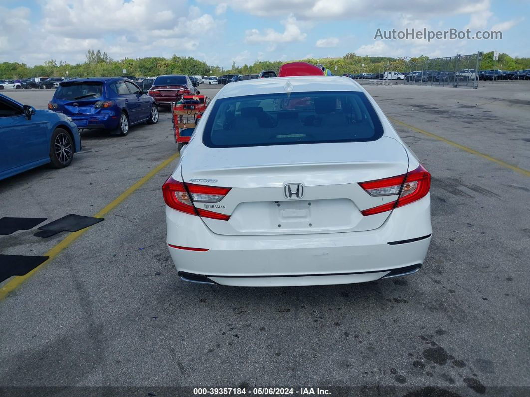 2019 Honda Accord Lx White vin: 1HGCV1F13KA067663