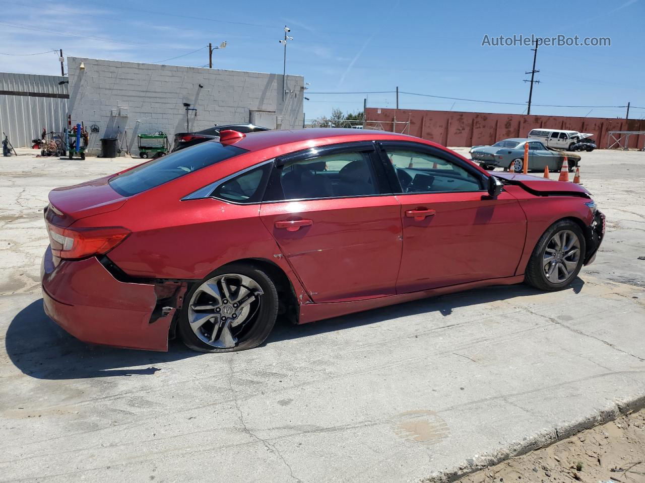 2019 Honda Accord Lx Red vin: 1HGCV1F13KA067694