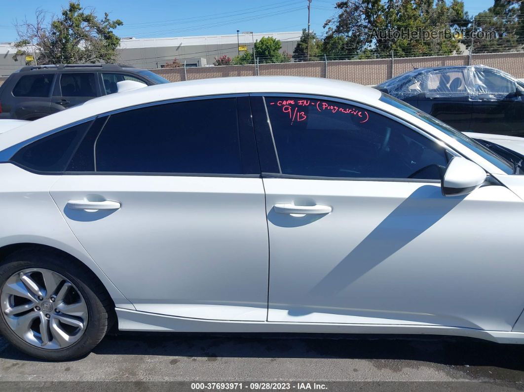 2019 Honda Accord Lx White vin: 1HGCV1F13KA071891