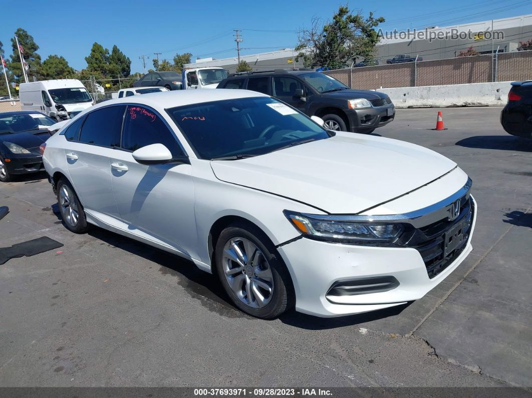 2019 Honda Accord Lx White vin: 1HGCV1F13KA071891