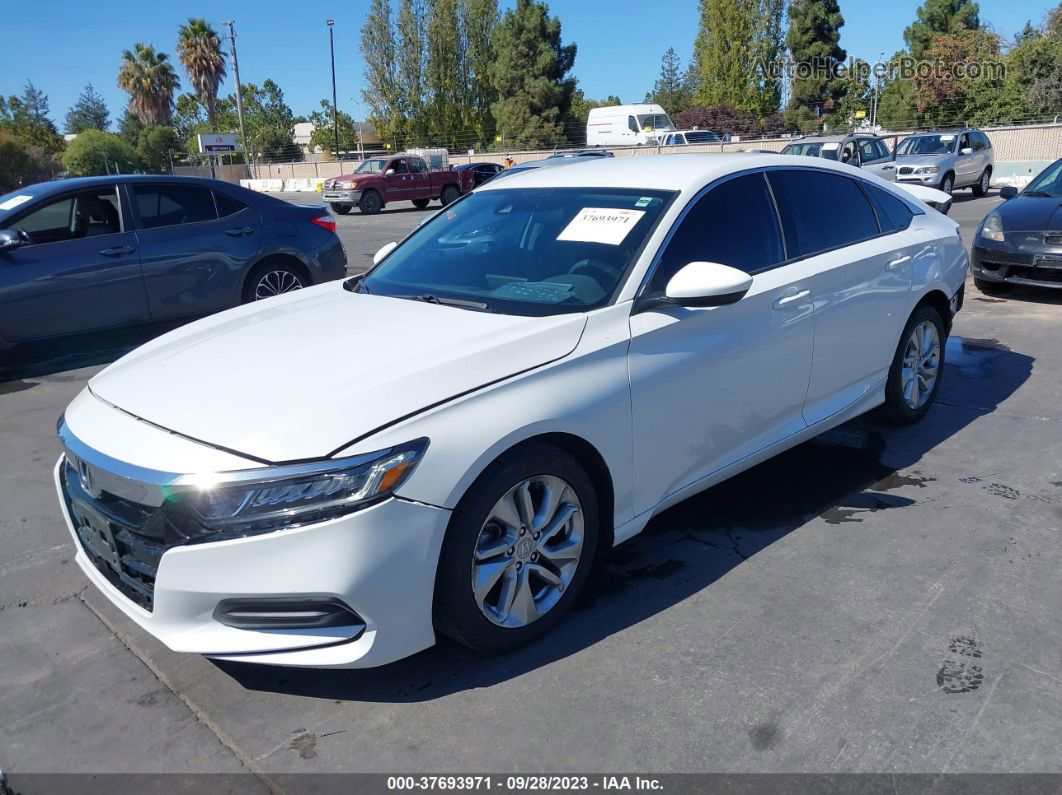 2019 Honda Accord Lx White vin: 1HGCV1F13KA071891