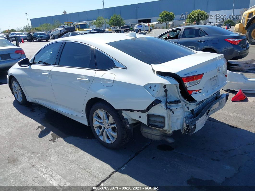 2019 Honda Accord Lx White vin: 1HGCV1F13KA071891